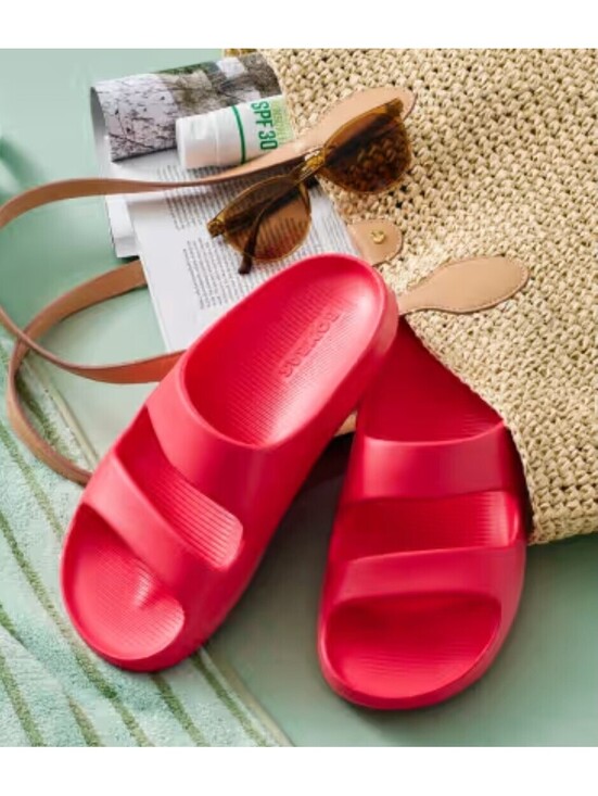 Bombas Shoes - Size 5 - Bombas Women's Red Slide Sandals